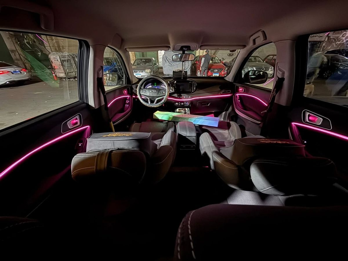 Hot Pink ambient lighting installation