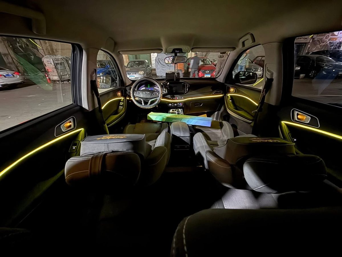 Sun Yellow ambient lighting installation